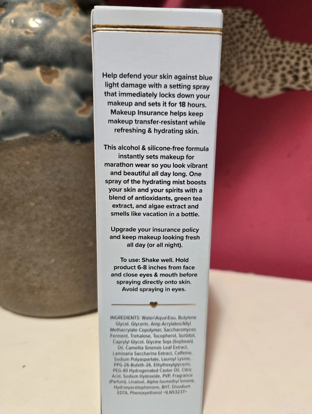 NIB Too Faced 18 Hours Makeup Insurance Setting Spray